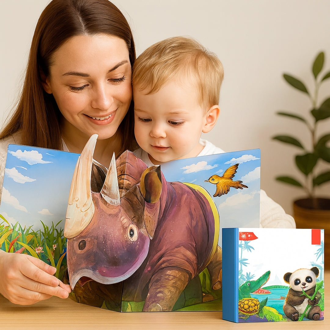 Pop-up Kinderboek Dierenwereld (2+) – Interactief Ontdekboek met Geluid