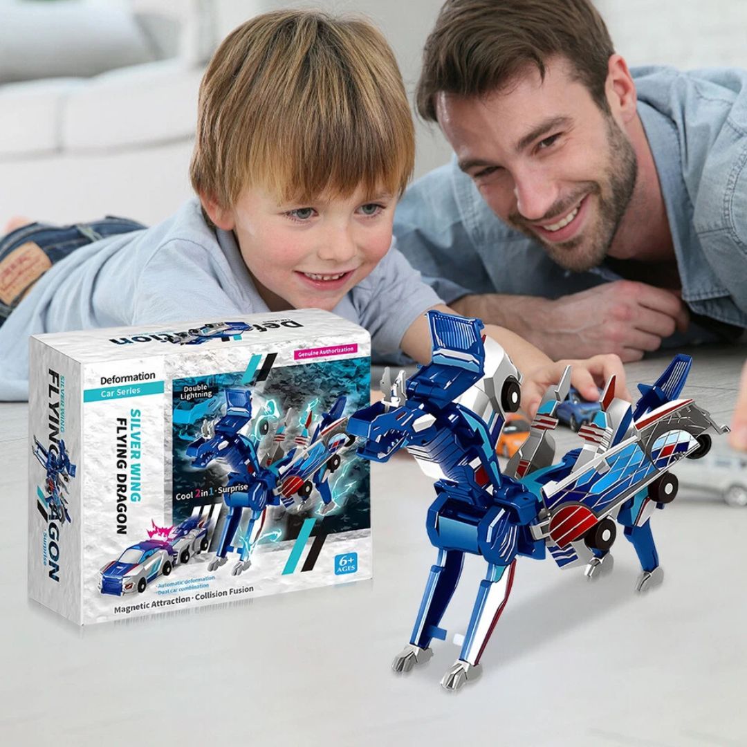 Transformer Dino Auto – 2-in-1 Speelgoedauto en Dinosaurus vanaf 3 Jaar