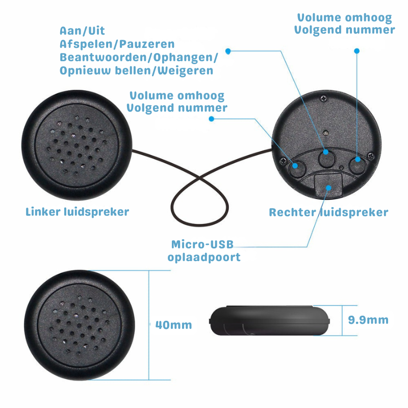 Draadloze Hoofdband Hoofdtelefoon voor Kinderen – Zacht & Veilig Luisteren (3+)