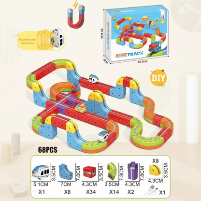 Magnetische Treinbaan met Elektrische Trein – Creatief Bouw- en Ontdekspeelgoed