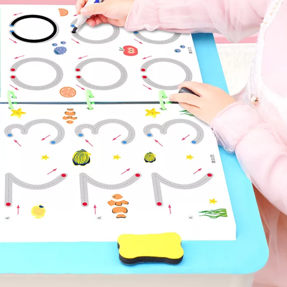 Uitwisbaar Schrijf- en Oefenboek – Eerste Stap naar Schrijven