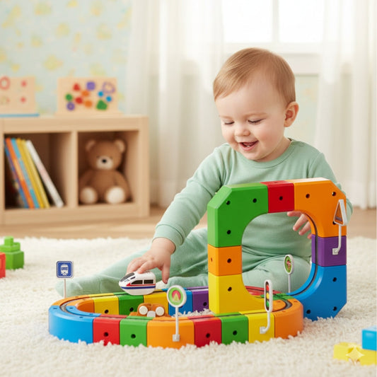 3D Knikkerbaan voor Kinderen (4+) – Creatieve Bouw- en Rennbaan