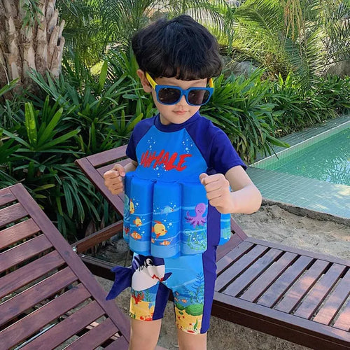 Opblaasbaar Zwempak voor Peuters (3+) – Zwemhulp met UV-bescherming