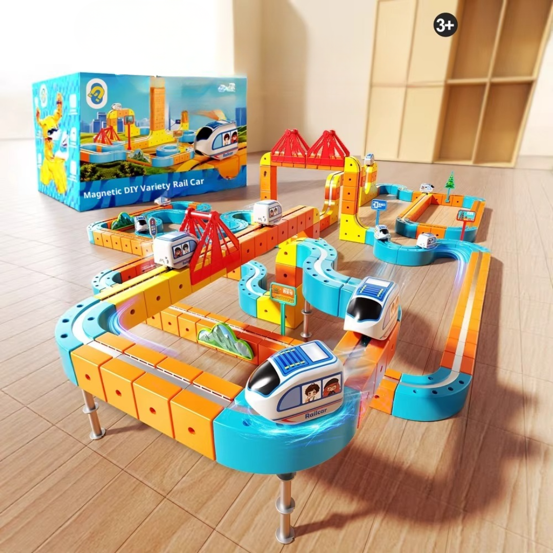 Magnetische Treinbaan met Elektrische Trein – Creatief Bouw- en Ontdekspeelgoed
