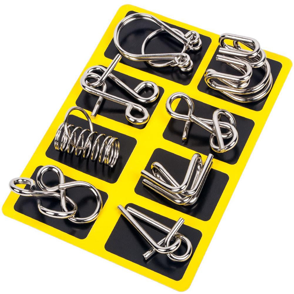 Metalen Puzzelringen Set – Logisch Denkspel & Breintraining