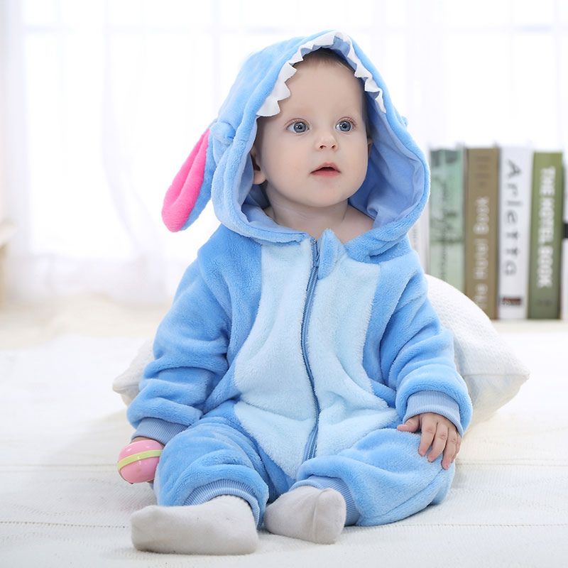 Baby Dieren Jumpsuit – Zacht & Comfortabel Babypakje