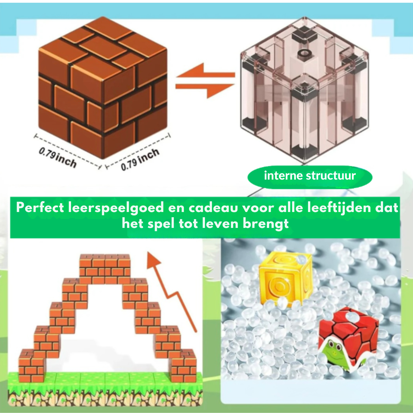 Magnetisch Bouwspeelgoed – Educatief Constructiespel vanaf 3 Jaar