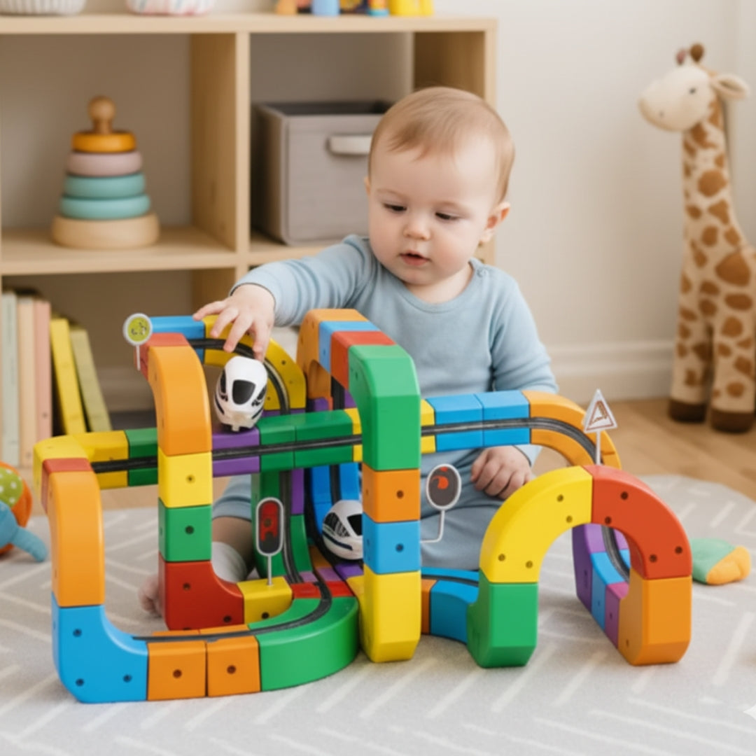 3D Knikkerbaan voor Kinderen (4+) – Creatieve Bouw- en Rennbaan