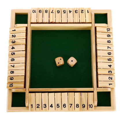 Houten Shut the Box – Educatief Rekenspel voor Kinderen