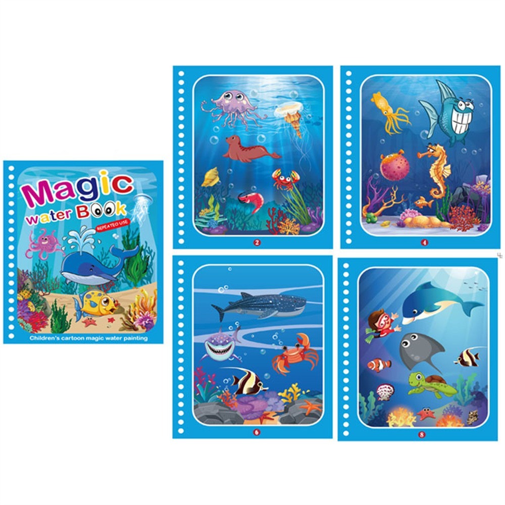 Magisch Water Kleurboek – Herbruikbaar Kleur- & Ontdekspel (3+)