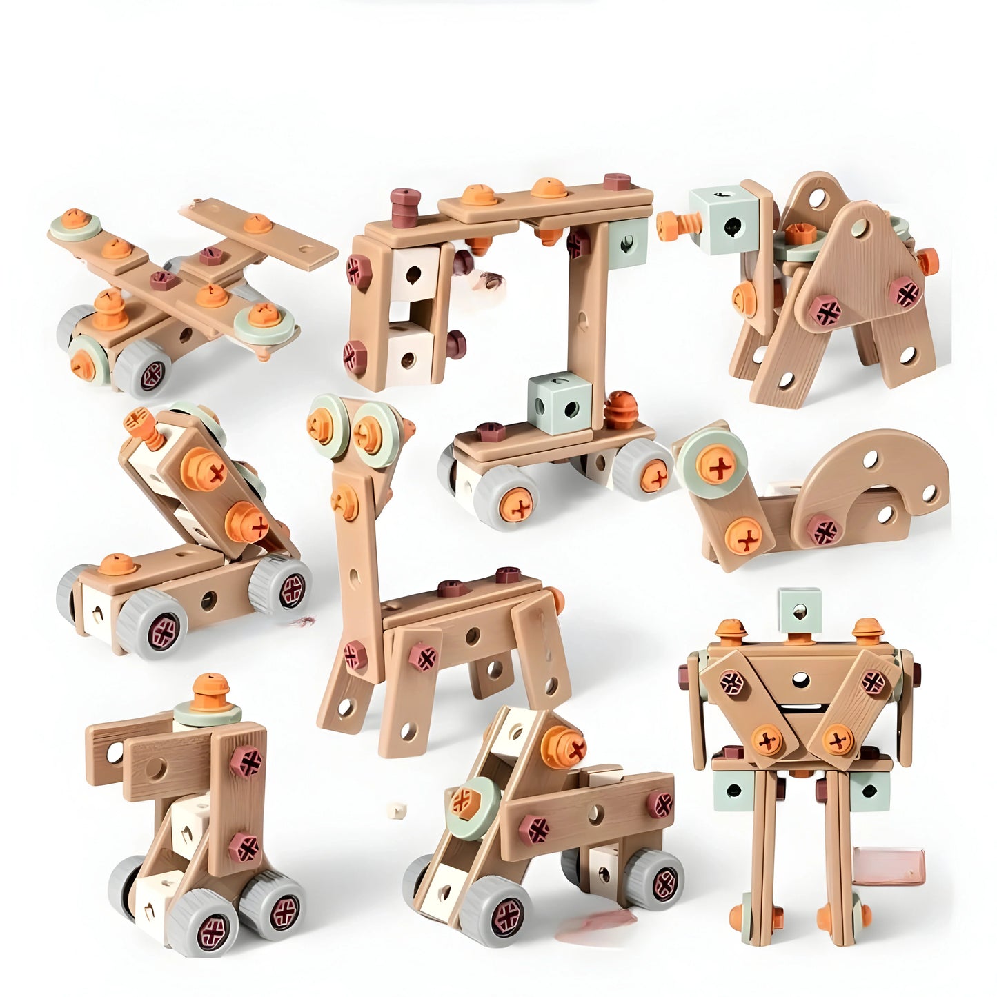 Creatieve Bouwset met Koffer – Educatief Constructiespeelgoed vanaf 4 Jaar