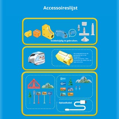 Magnetische Treinbaan met Elektrische Trein – Creatief Bouw- en Ontdekspeelgoed