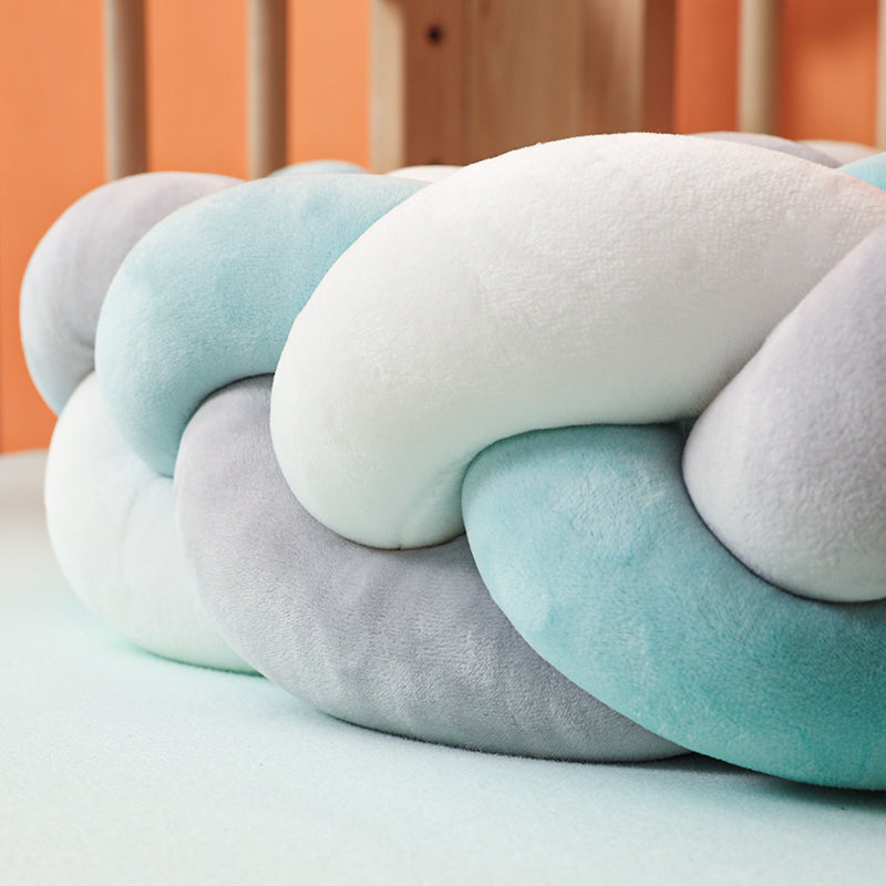 Handgeweven Bedbumper Baby – Zachte Beschermrand voor Ledikant – Katoenmix