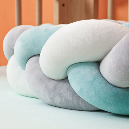 Handgeweven Bedbumper Baby – Zachte Beschermrand voor Ledikant – Katoenmix