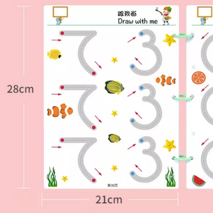 Uitwisbaar Schrijf- en Oefenboek – Eerste Stap naar Schrijven