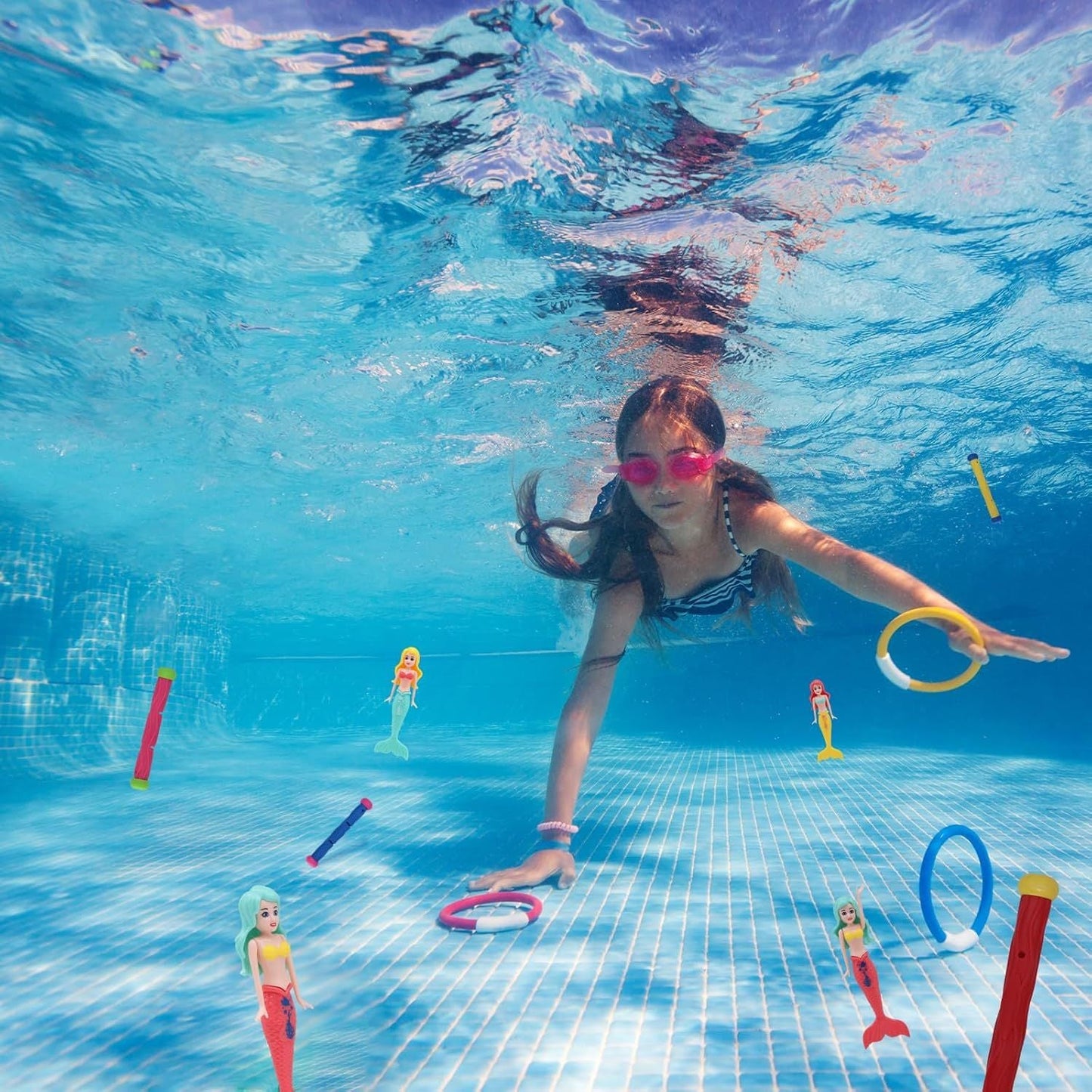 Zwemmen­de Zeemeermin (3+) – Onderwaterspeelgoed voor Zwembad en Strand
