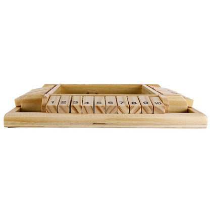Houten Shut the Box – Educatief Rekenspel voor Kinderen