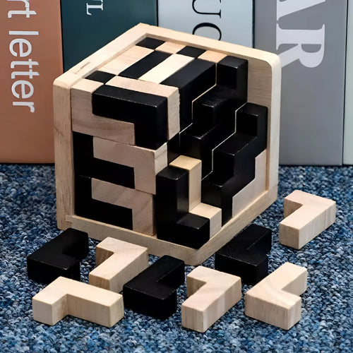 3D Houten Denkspel – Logisch Puzzelspel vanaf 6 Jaar