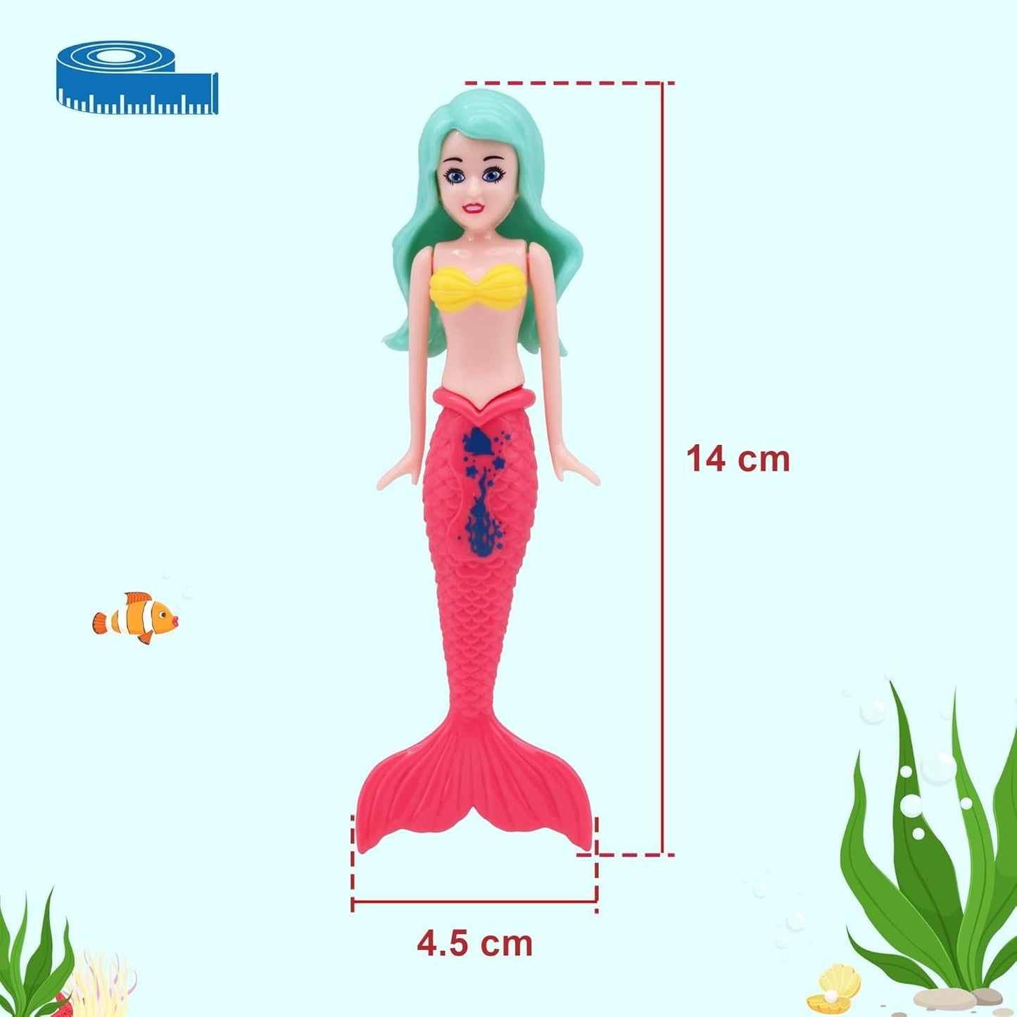 Zwemmen­de Zeemeermin (3+) – Onderwaterspeelgoed voor Zwembad en Strand