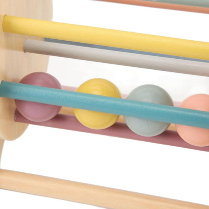 Montessori Houten Ballentrommel (6 mnd+) – Sensorisch Speelgoed voor Baby’s