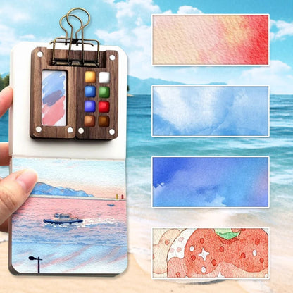 Compact Aquarelset voor Onderweg (6+) – Creatief Tekenen en Schilderen