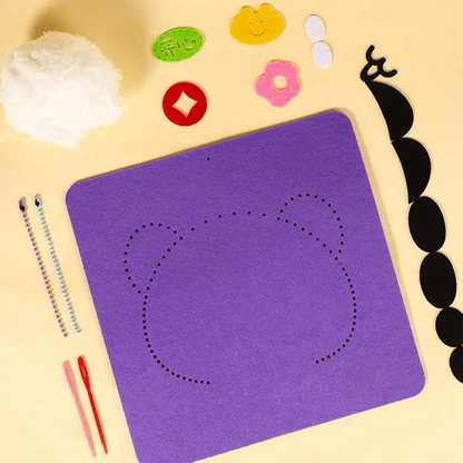 Creatieve Dieren Borduurkit voor Kinderen – Motorisch & Fantasierijk Knutselspel (3+)