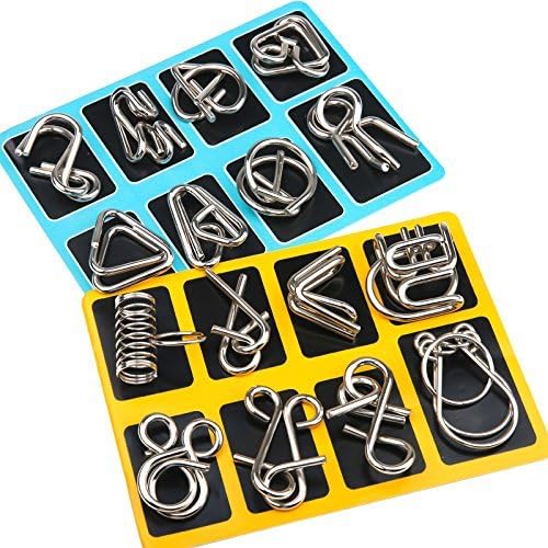 Metalen Puzzelringen Set – Logisch Denkspel & Breintraining