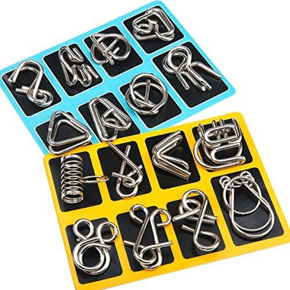 Metalen Puzzelringen Set – Logisch Denkspel & Breintraining