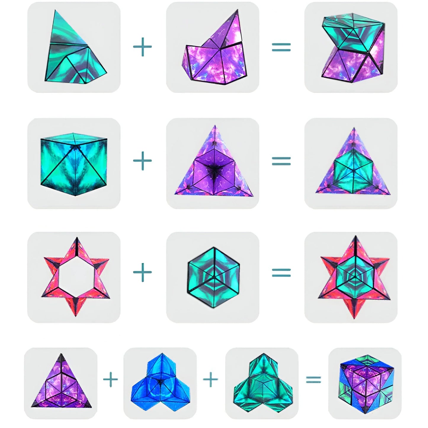Magnetische Vormkubus voor Kinderen (5+) – Creatief Denk- en Constructiespel