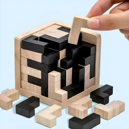 3D Houten Denkspel – Logisch Puzzelspel vanaf 6 Jaar