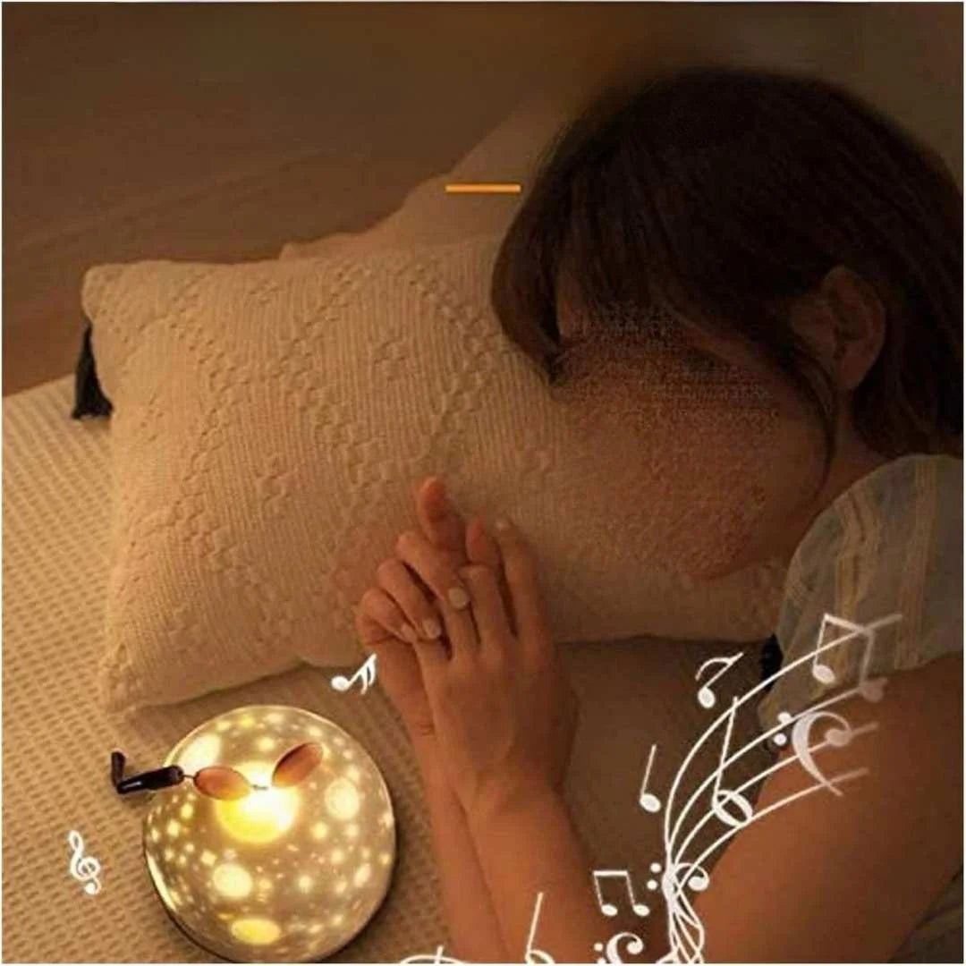 Projectie Nachtlamp met Muziek – Rustgevend Slaaplicht voor Baby en Peuter