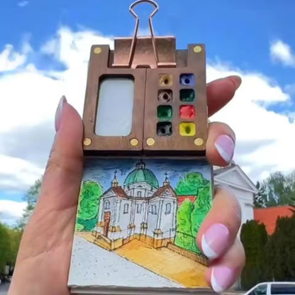 Compact Aquarelset voor Onderweg (6+) – Creatief Tekenen en Schilderen