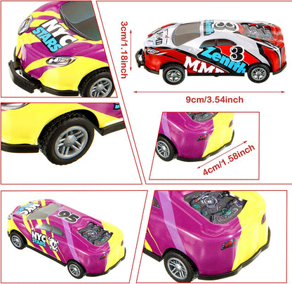 Spring & Flip Stuntauto’s – Set van 8 Mechanische Speelgoedauto’s (3+)