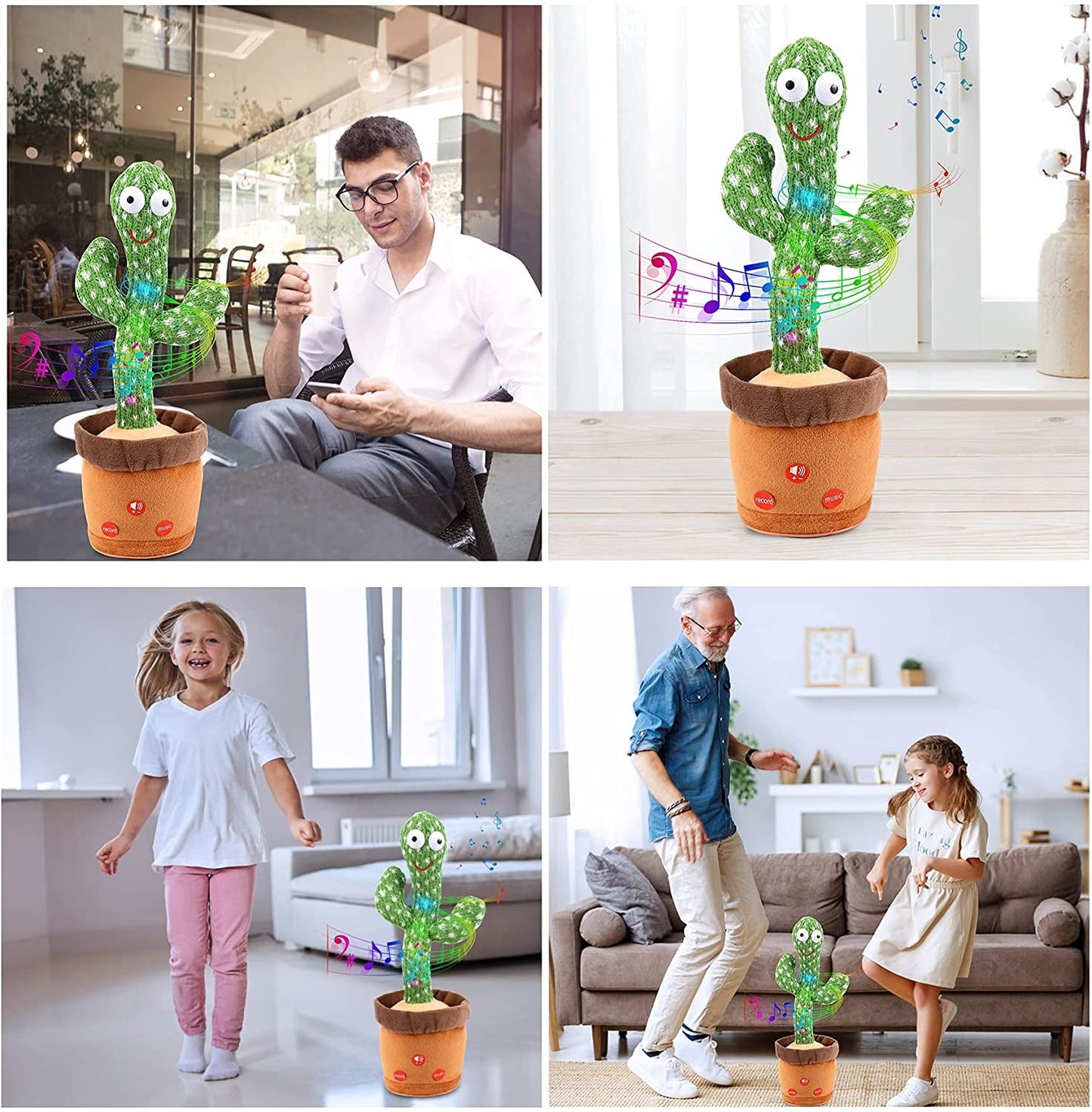 Interactieve Dansende Cactus – Muzikaal Praat- en Bewegingsspeelgoed