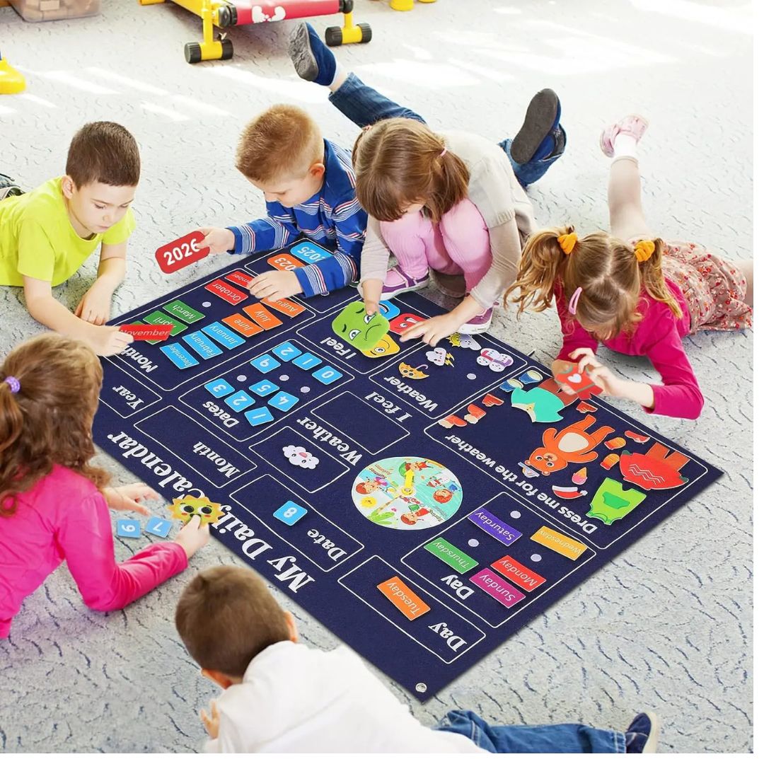 Montessori Vilten Speelbord Boerderij (3+) – Creatief Verhalen- en Leerspel