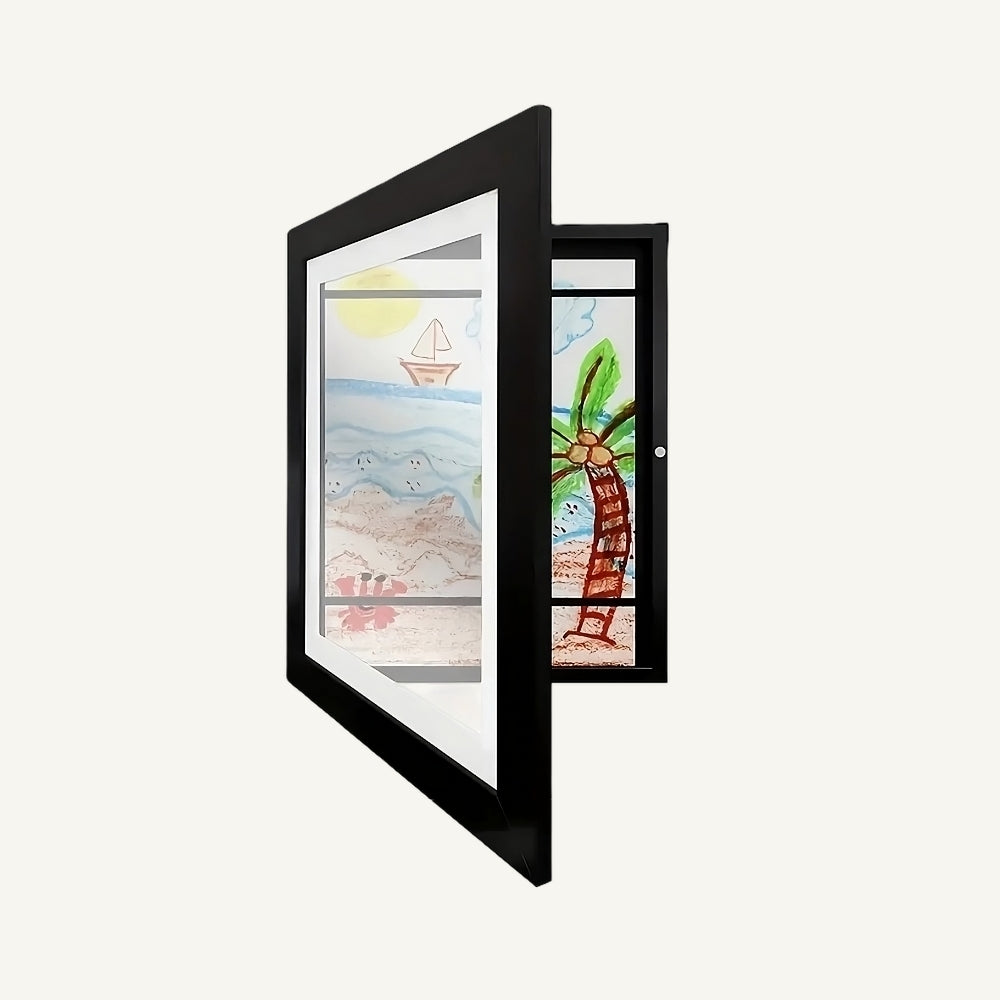 Kinderkunst Bewaarlijst – Wissellijst met Opslag tot 100 Tekeningen – Voor aan de Muur