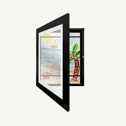 Kinderkunst Bewaarlijst – Wissellijst met Opslag tot 100 Tekeningen – Voor aan de Muur