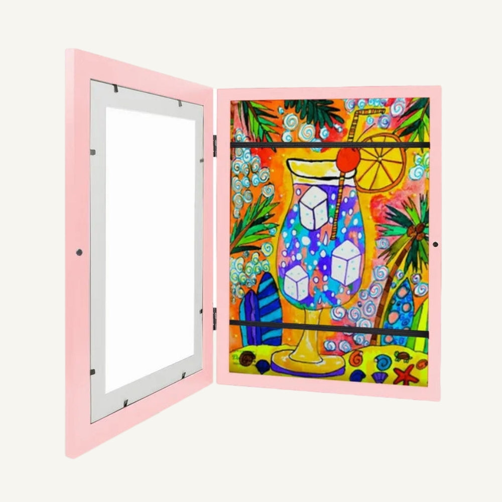 Kinderkunst Bewaarlijst – Wissellijst met Opslag tot 100 Tekeningen – Voor aan de Muur