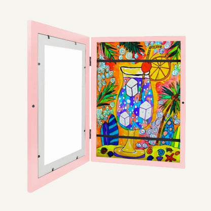 Kinderkunst Bewaarlijst – Wissellijst met Opslag tot 100 Tekeningen – Voor aan de Muur