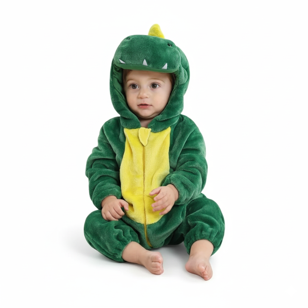 Baby Dieren Jumpsuit – Zacht & Comfortabel Babypakje