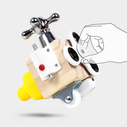 Houten Busy Cube – Montessori Speelkubus voor Motoriek & Ontdekken (3+)