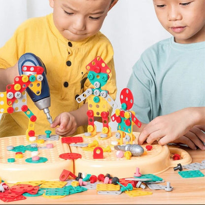 Montessori Gereedschapskoffer – Educatief Constructiespeelgoed met Boormachine (3+)