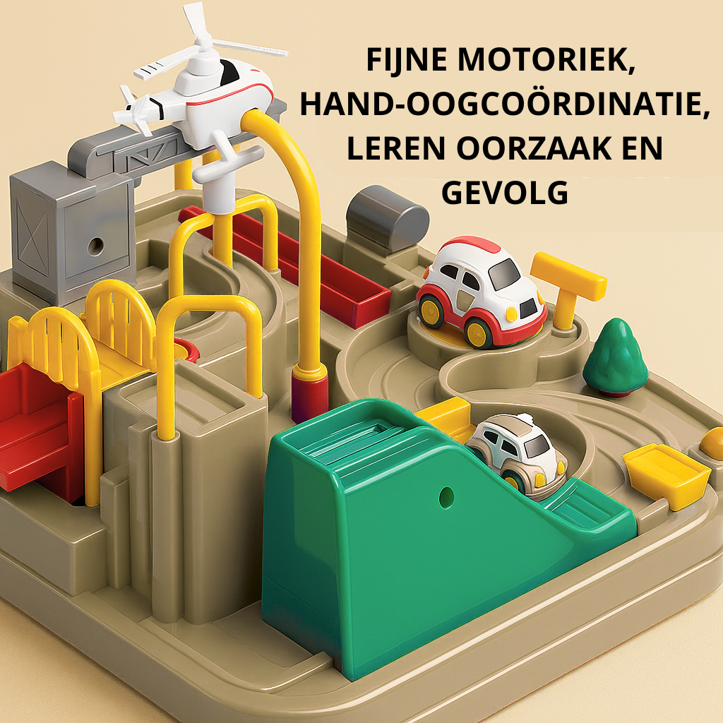 Mechanisch Auto Avontuur – Educatief Speelparcours (3+)