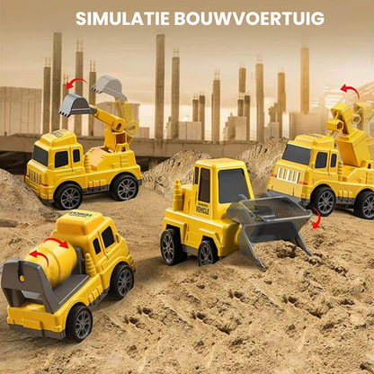 Speelgoed Vrachtwagen Speelset met Licht en Geluid – Opvouwbare Autostad met Voertuigen