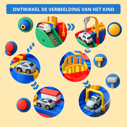 Mechanisch Auto Avontuur – Educatief Speelparcours (3+)