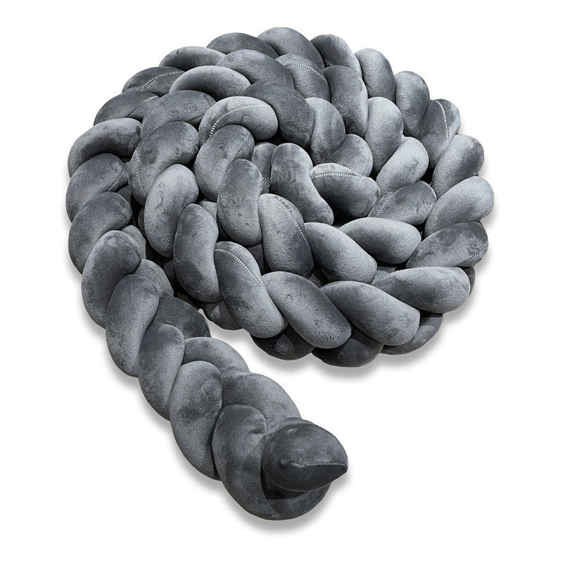 Handgeweven Bedbumper Baby – Zachte Beschermrand voor Ledikant – Katoenmix