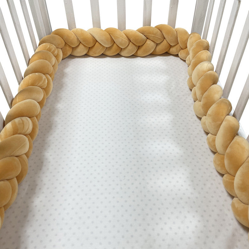 Handgeweven Bedbumper Baby – Zachte Beschermrand voor Ledikant – Katoenmix