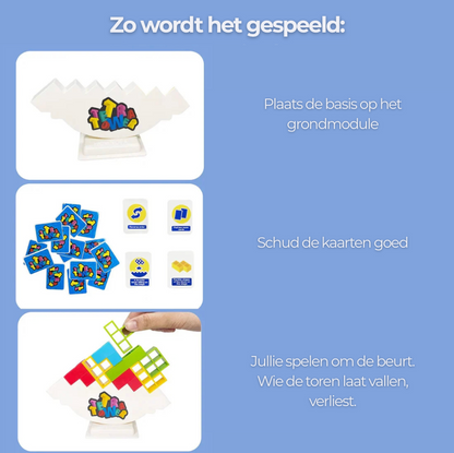 Toren Bouwspel – Strategisch Behendigheidsspel voor Kinderen vanaf 4 Jaar