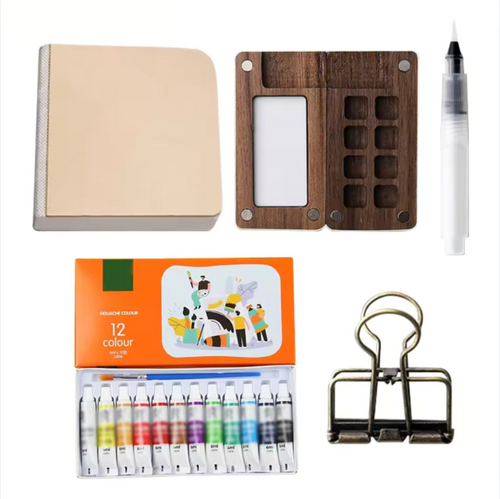 Compact Aquarelset voor Onderweg (6+) – Creatief Tekenen en Schilderen