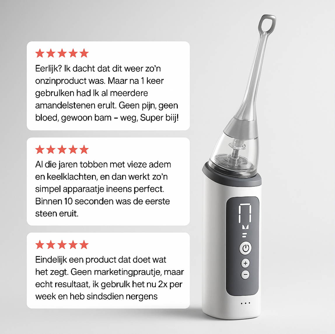 TonsilPro | Elektrische Amandelsteentjesverwijderaar